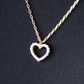 Solid Gold & Certified Diamond Heart Necklace