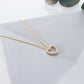 Solid Gold & Certified Diamond Heart Necklace