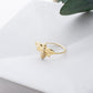 Solid Gold & Certified Diamond Honey Bee Ring